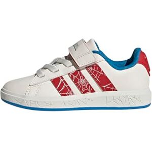 adidas Unisex Kids Marvel Spider-MAN Grand Court Shoes Kids, Cloud White/Pure Ruby/Bright Blue, 10.5 UK Child adidas Unisex Kids Marvel Spider-MAN Grand Court Shoes Kids, Cloud White/Pure Ruby/Bright Blue, 10.5 UK Child