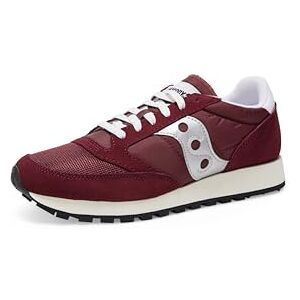 Saucony Jazz Original Vintage Trainers Burgundy Silver Mens Saucony Jazz Original Vintage Trainers Burgundy Silver Mens