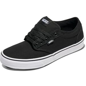 Vans Men's Atwood Low-Top Sneakers, Black Canvas Black White, 8.5 UK Vans Men's Atwood Low-Top Sneakers, Black Canvas Black White, 8.5 UK