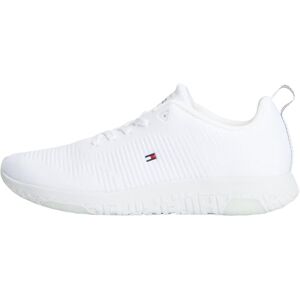 Tommy Hilfiger Men’s Corporate Knit Rib Runner Trainers, White (White), 9 Tommy Hilfiger Men’s Corporate Knit Rib Runner Trainers, White (White), 9
