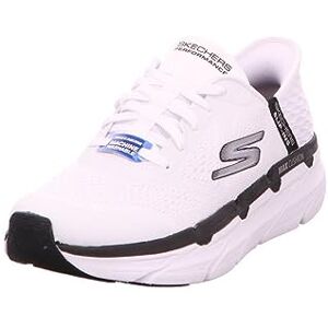 Skechers Men's Max Cushioning Slip-ins-Athletic Workout Running Walking Shoes with Memory Foam Sneaker, White and Black Textile/Synthetic, 7.5 UK Skechers Men's Max Cushioning Slip-ins-Athletic Workout Running Walking Shoes with Memory Foam Sneaker, White and Black Textile/Synthetic, 7.5 UK