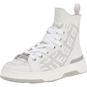 Guess Women's MANNEN White Sneaker - Shoe Guess Women's MANNEN White Sneaker - Shoe