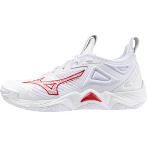 Mizuno Women's Wave Momentum 3 Volleyball Shoe, White-red, 8 US Mizuno Women's Wave Momentum 3 Volleyball Shoe, White-red, 8 US