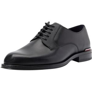 Tommy Hilfiger Men CORE RWB Hilfiger Text LTH Shoe, Black, 42 EU Tommy Hilfiger Men CORE RWB Hilfiger Text LTH Shoe, Black, 42 EU