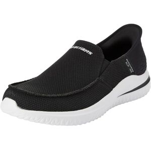 Skechers Men's Delson 3.0 Cabrino Slip-On Sneakers, Black Knit, 8 UK Skechers Men's Delson 3.0 Cabrino Slip-On Sneakers, Black Knit, 8 UK