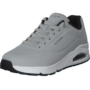 Skechers Men's Uno Stand on Air Sneaker, Light Gray Durabuck Black Trim, 6 UK Skechers Men's Uno Stand on Air Sneaker, Light Gray Durabuck Black Trim, 6 UK