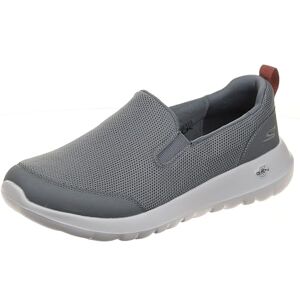 Skechers Men's Go Max Clinched-Athletic Mesh Double Gore Slip on Walking Shoe Grey Burgundy Skechers Men's Go Max Clinched-Athletic Mesh Double Gore Slip on Walking Shoe Grey Burgundy