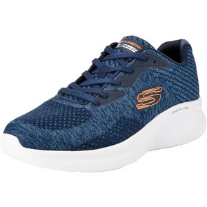 Skechers Men's Skech-Lite Pro Faregrove Trainers, Navy Circular Knit/Synthetic/Orange Trim, 5.5 UK Skechers Men's Skech-Lite Pro Faregrove Trainers, Navy Circular Knit/Synthetic/Orange Trim, 5.5 UK