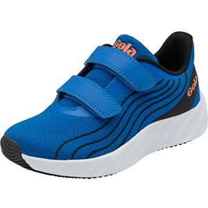 Gola Alzir Twin Bar QF Running Shoe, Blue/Black/Orange, 9 UK Child Gola Alzir Twin Bar QF Running Shoe, Blue/Black/Orange, 9 UK Child