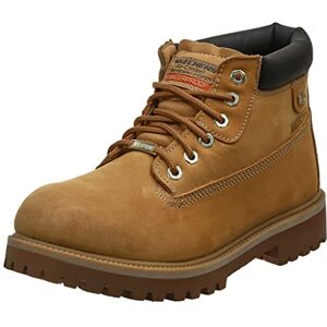 Skechers Men's Sergeants Verdict 6 Eyelet Waterproof Boot with Padded Collar, Wheat Gum, 5.5 UK Skechers Men's Sergeants Verdict 6 Eyelet Waterproof Boot with Padded Collar, Wheat Gum, 5.5 UK