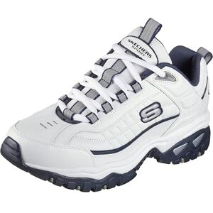 Skechers Men's Energy Afterburn Lace-Up Sneaker, White Navy 01, 11 UK Skechers Men's Energy Afterburn Lace-Up Sneaker, White Navy 01, 11 UK