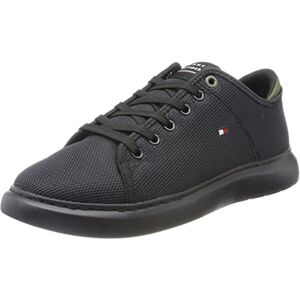 Tommy Hilfiger Men Cupsole Trainers, Black (Black), 42 EU Tommy Hilfiger Men Cupsole Trainers, Black (Black), 42 EU