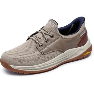 Skechers Men's Meroe Alden Sneaker, Taupe Knit/Synthetic, 7 UK Skechers Men's Meroe Alden Sneaker, Taupe Knit/Synthetic, 7 UK