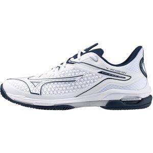 Mizuno Men's Wave Exceed Tour 6 All Court Tennis Shoe, White-Dress Blue, 9 UK Mizuno Men's Wave Exceed Tour 6 All Court Tennis Shoe, White-Dress Blue, 9 UK