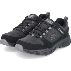 Skechers Men's Oak Canyon Rydell Trekking Low Cut Shoes, Black Suede/Synthetic/Blue Trim, 9.5 UK Skechers Men's Oak Canyon Rydell Trekking Low Cut Shoes, Black Suede/Synthetic/Blue Trim, 9.5 UK