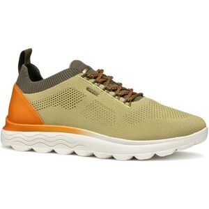 Geox Men's U SPHERICA E Sneaker, Pistachio/Orange, 7 UK Geox Men's U SPHERICA E Sneaker, Pistachio/Orange, 7 UK