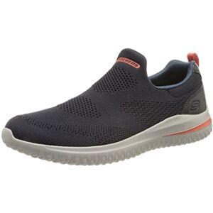Skechers Men's Delson 3.0 Sneaker, Navy Knit Synthetic, 7.5 UK Skechers Men's Delson 3.0 Sneaker, Navy Knit Synthetic, 7.5 UK