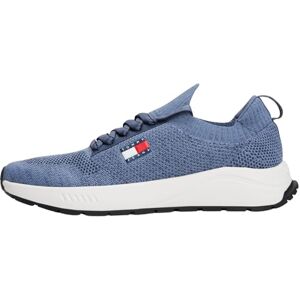 Tommy Jeans Men's TJM Runner Knitted Em0Em01580 Low Top, Grey (Blue Moment), 7 UK Tommy Jeans Men's TJM Runner Knitted Em0Em01580 Low Top, Grey (Blue Moment), 7 UK