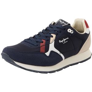 Pepe Jeans Men's M Print Runner Sneak, Blue(Navy), 10 UK Pepe Jeans Men's M Print Runner Sneak, Blue(Navy), 10 UK