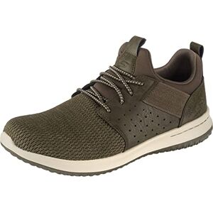Skechers Men's Delson Camben Trainers, Olive Mesh W Synthetic, 13 UK Skechers Men's Delson Camben Trainers, Olive Mesh W Synthetic, 13 UK