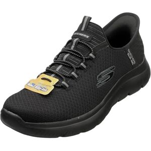 Skechers Men's Summits HIGH Range Slip-On, Black Mesh Trim Black, 9 UK Skechers Men's Summits HIGH Range Slip-On, Black Mesh Trim Black, 9 UK