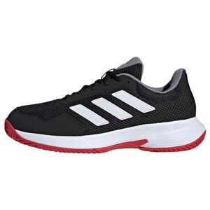 adidas Unisex Court Spec 2 Tennis Shoes Sneaker, Core Black/Cloud White/Scarlet, 14 UK
