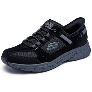 Skechers Men's Oak Canyon Consistent Winner Trekking Low Cut Shoes, Black Leather/Textile/Synthetic/Charcoal Trim, 7.5 UK Skechers Men's Oak Canyon Consistent Winner Trekking Low Cut Shoes, Black Leather/Textile/Synthetic/Charcoal Trim, 7.5 UK