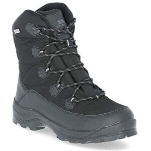 Trespass Zotos Waterproof Mens Snow Boots Breathable in Black Trespass Zotos Waterproof Mens Snow Boots Breathable in Black