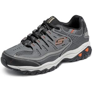 Skechers Men's Afterburn Memory-Foam Lace-up Sneaker, Charcoal, 8.5 D (M) Skechers Men's Afterburn Memory-Foam Lace-up Sneaker, Charcoal, 8.5 D (M)
