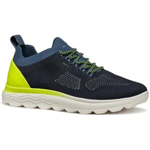 Geox Men's U SPHERICA E Sneaker, Navy/Fluo Yellow, 7 UK Geox Men's U SPHERICA E Sneaker, Navy/Fluo Yellow, 7 UK
