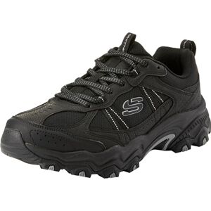 Skechers Men's Stamina at Upper Stitch Trekking Low Cut Shoes, Black Synthetic/Mesh/Trim, 11 UK Skechers Men's Stamina at Upper Stitch Trekking Low Cut Shoes, Black Synthetic/Mesh/Trim, 11 UK