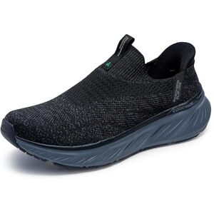 Skechers Men's Edgeride Commissioner Sneaker, Black Knit/Charcoal Trim, 11 UK Skechers Men's Edgeride Commissioner Sneaker, Black Knit/Charcoal Trim, 11 UK
