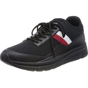 Tommy Hilfiger Men Premium Lightweight Runner Knit Trainers Athletic, Black (Black), 42 EU Tommy Hilfiger Men Premium Lightweight Runner Knit Trainers Athletic, Black (Black), 42 EU