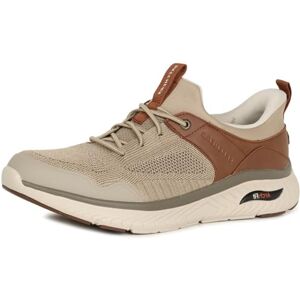 Skechers Men's Arch Fit Crosser Emeric Slip-On Sneakers, Taupe Brown Knit/Synthetic, 7 UK Skechers Men's Arch Fit Crosser Emeric Slip-On Sneakers, Taupe Brown Knit/Synthetic, 7 UK