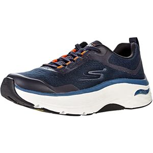 Skechers Max Cushioning Arch Fit Running Shoes AW22 Navy Orange Skechers Max Cushioning Arch Fit Running Shoes AW22 Navy Orange
