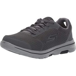 Skechers Men's Go Walk 5 Qualify Trainers, Grey Charcoal Textile Synthetic Black Trim Ccbk, 8.5 UK Skechers Men's Go Walk 5 Qualify Trainers, Grey Charcoal Textile Synthetic Black Trim Ccbk, 8.5 UK