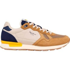 Pepe Jeans Men's BRIT Camp M Sneak, Brown Camel Beige, 11 UK Pepe Jeans Men's BRIT Camp M Sneak, Brown Camel Beige, 11 UK