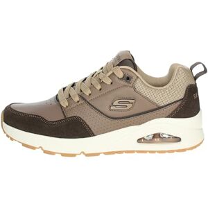 Skechers Men's Uno Retro One Sneaker, Brown Leather and Suede/Duraleather/Mesh, 9.5 UK Skechers Men's Uno Retro One Sneaker, Brown Leather and Suede/Duraleather/Mesh, 9.5 UK