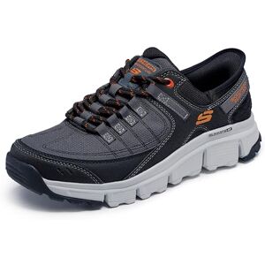 Skechers Men's Summits at Hands Free Slip-in Trainers, Gray Synthetic/Mesh/Orange Trim, 8.5 UK Skechers Men's Summits at Hands Free Slip-in Trainers, Gray Synthetic/Mesh/Orange Trim, 8.5 UK