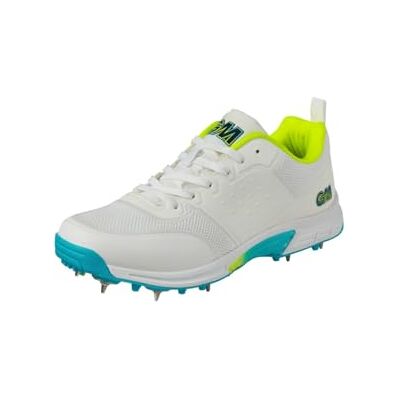 Gunn & Moore GM Spike Cricket Shoes Premium Breathable Microfibre PU Upper 2-Tone TPU Outsole with Moulded Pimples Available in Sizes UK Junior 1-6 and UK 7-13 Gunn & Moore GM Spike Cricket Shoes Premium Breathable Microfibre PU Upper 2-Tone TPU Outsole with Moulded Pimples Available in Sizes UK Junior 1-6 and UK 7-13