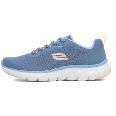 Skechers FLEX APPEAL 5.0 Womens Trainers - Blue - Casual - Low Heel - Rubber Sole - Size 5.5 Skechers FLEX APPEAL 5.0 Womens Trainers - Blue - Casual - Low Heel - Rubber Sole - Size 5.5