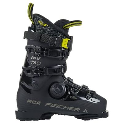 Fischer RC4 130 MV BOA Men's Alpine Ski Boots, Black, 25.5 Fischer RC4 130 MV BOA Men's Alpine Ski Boots, Black, 25.5