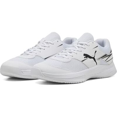 Puma Unisex Varion II Handball Shoes, White- Black, 13 UK Puma Unisex Varion II Handball Shoes, White- Black, 13 UK