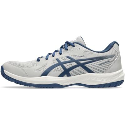 ASICS Men's Upcourt 6 Volleyball Shoes, Oyster Grey/Midnight Blue, 8 UK ASICS Men's Upcourt 6 Volleyball Shoes, Oyster Grey/Midnight Blue, 8 UK