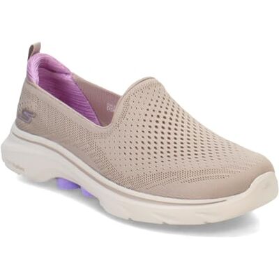 Skechers Women's GO Walk 7 Vina Sneaker, Taupe, 6.5 UK Skechers Women's GO Walk 7 Vina Sneaker, Taupe, 6.5 UK