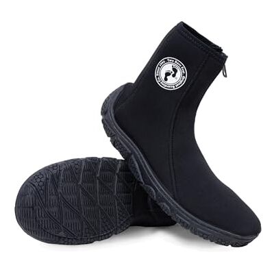 Two Bare Feet Unisex Adults & Kids 3mm Neoprene Zipped Wetsuit Boots – Surf Boots, Diving Boots, Water Shoes & Aqua Shoes – Durable, Flexible & Comfortable for Men, Women & Children Two Bare Feet Unisex Adults & Kids 3mm Neoprene Zipped Wetsuit Boots – Surf Boots, Diving Boots, Water Shoes & Aqua Shoes – Durable, Flexible & Comfortable for Men, Women & Children