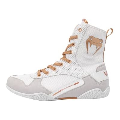 Venum Elite Boxschuhe Weiss Gold - Schuhgröße EU 48 Venum Elite Boxschuhe Weiss Gold - Schuhgröße EU 48