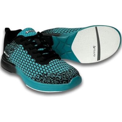 Pyramid Women's Path Lite Seamless Mesh Bowling Shoes, Black/Teal, 6 UK Pyramid Women's Path Lite Seamless Mesh Bowling Shoes, Black/Teal, 6 UK