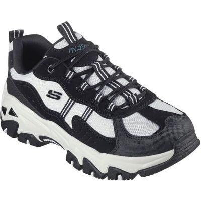 Skechers D'Lites Hiker Black White - Sneakers Skechers D'Lites Hiker Black White - Sneakers