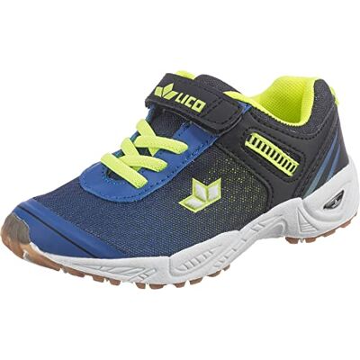 Lico Unisex Kid's Barney Vs Multisport Indoor Shoes, Blue (Blue/Schwarz/Lemon Blue/Schwarz/Lemon), 28 EU, 10 UK Lico Unisex Kid's Barney Vs Multisport Indoor Shoes, Blue (Blue/Schwarz/Lemon Blue/Schwarz/Lemon), 28 EU, 10 UK